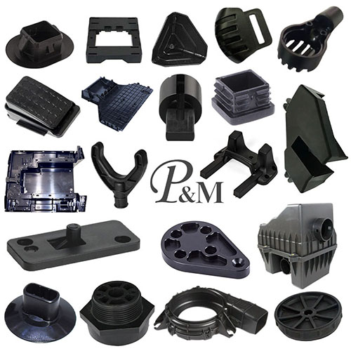 Sort pvc sprøjtestøbning