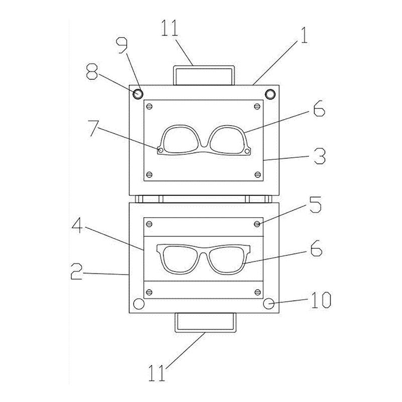 Glasses frames molding