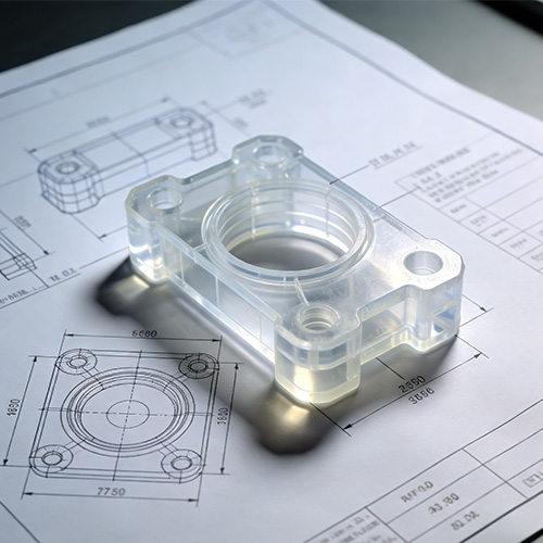 Plast Cnc-bearbejdning tilpasset del