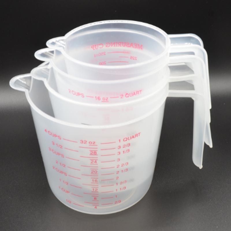 Plastmålingskopper sæt støbning